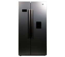 BEKO  ASD241S American-Style Fridge Freezer - Silver